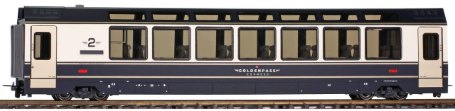 3647 341 MOB Bs 281 "GoldenPass Express" HO 2 rails