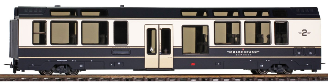 3647 321 MOB Bs 271 "GoldenPass Express" HO 2 rails